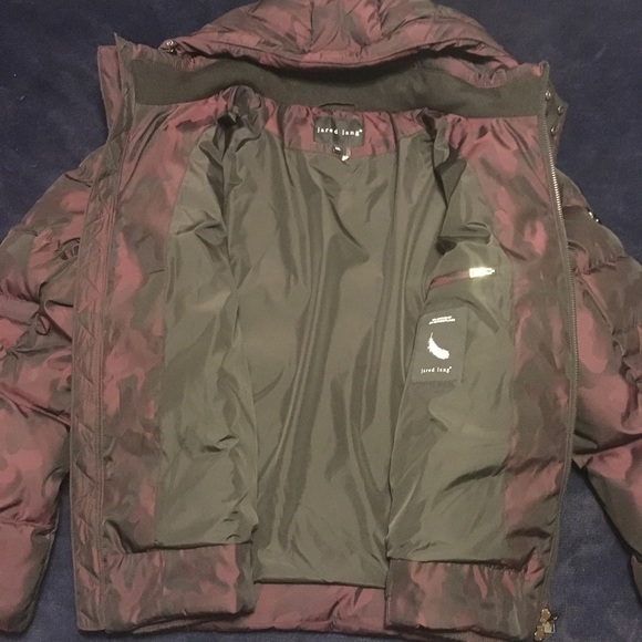 Jared Lang Burgundy Camo Winter Puffer Coat XXL - Picture 7 of 12